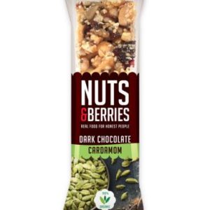 BARRITA CHOCOLATE NEGRO-CARDAMOMO NUTS&BERRIES 40G