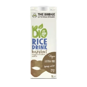 Bebida de Arroz con Avellana Bio The Bridge, Pack 6 X 1 L