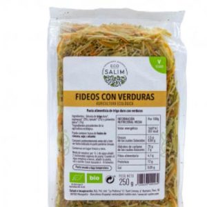 FIDEOS CON VERDURAS 250 GR.