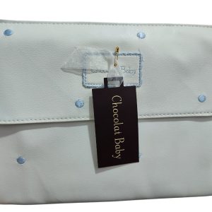 PORTADOCUMENTOS BLANCO CON LUNARES