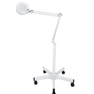 Lámpara lupa de 5 aumentos con base rodable