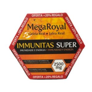 MEGAROYAL IMMUNITAS SUPER 2500MG 20+4 AMPOLLAS 15ML