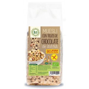 MUESLI AVENA TROZOS CHOCOLATE BIO 425G