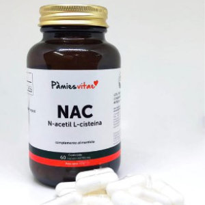 NAC N-acetil L-cisteína PV. 600mg-60cap. Pàmies Vitae