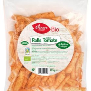 NACHOS BIOROLL´ S  CON TOMATE BIO, 125 g