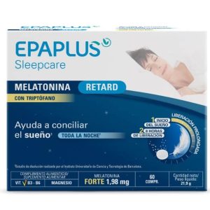 Epaplus Sleepcare Melatonina Retard con Triptófano 60 Comprimidos