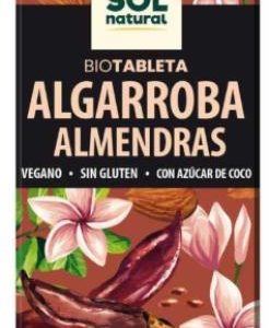 TABLETA ALGARROBA CON ALMENDRA BIO SG VEG 70 GR