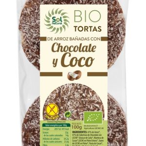 TORTAS DE ARROZ CHOCOLATE Y COCO BIO 100 grs