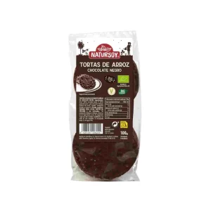 Tortas de Arroz con Chocolate Negro BIO Natursoy, 100g