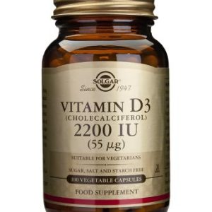 VITAMINA D3 2200 UI  (Colecalciferol). 100 Cápsulas