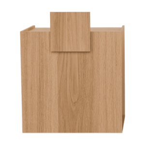 WILLK: mueble de recepción color madera efecto roble