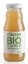 ZUMO DE MANZANA  BIO, 100% EXPRIMIDO,200ML