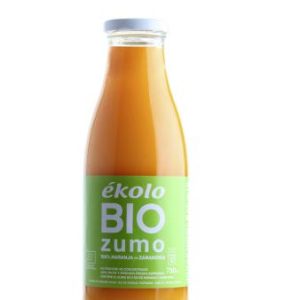 ZUMO NARANJA+ZANAHORIA ÉKOLO BIO, 100% EXPRIMIDO,750ML