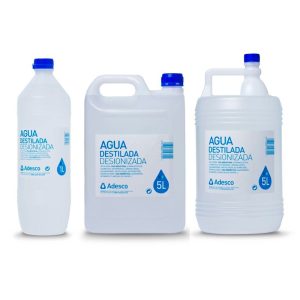 Agua destilada y desionizada