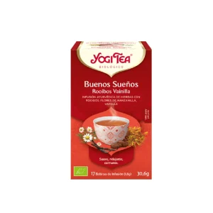 Infusión Buenos Sueños Rooibos Vainilla Bio Yogi Tea, 17 bolsitas