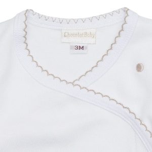 Body De Bebé Niño De Algodón Cruzado Chocolat Baby 3 Meses