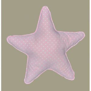 Cojin Estrella Rosa Pequeño 25cm X 25cm Chocolat Baby