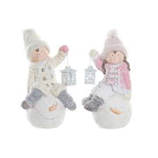 MUÑECO NAVIDEÑO DE FIBRA DE VIDRIO