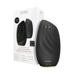 Cepillo limpiador y masajeador facial Sonic Thermo Face-Lifter 8 en 1 – Black Gold