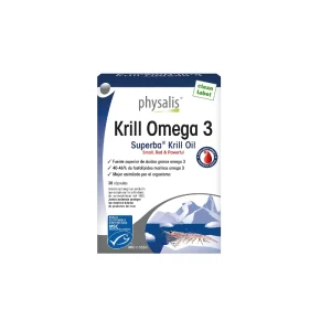 Krill Omega 3 Physalis, 30 cápsulas