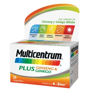 Multicentrum Plus Ginseng Y Ginkgo 30 Comprimidos