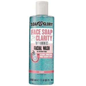 FACE AND CLARITY vitamina C jabón facial Exfoliante facial – Limpiador facial-Soap & Glory