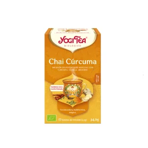 Infusión Chai Cúrcuma Bio Yogi Tea, 17 bolsitas